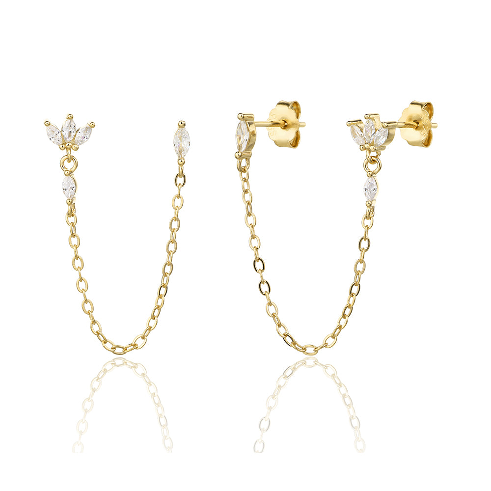 עגילים דגם סלוניקי - Mindset Jewelry