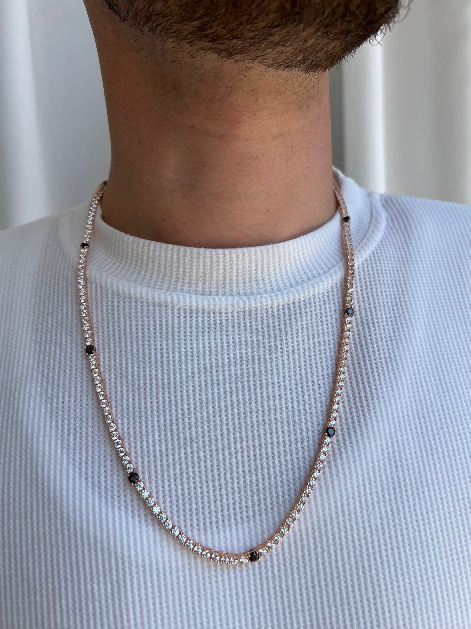 שרשרת טניס רודוס - 3.4 מ"מ, 60 ס"מ - Mindset Jewelry