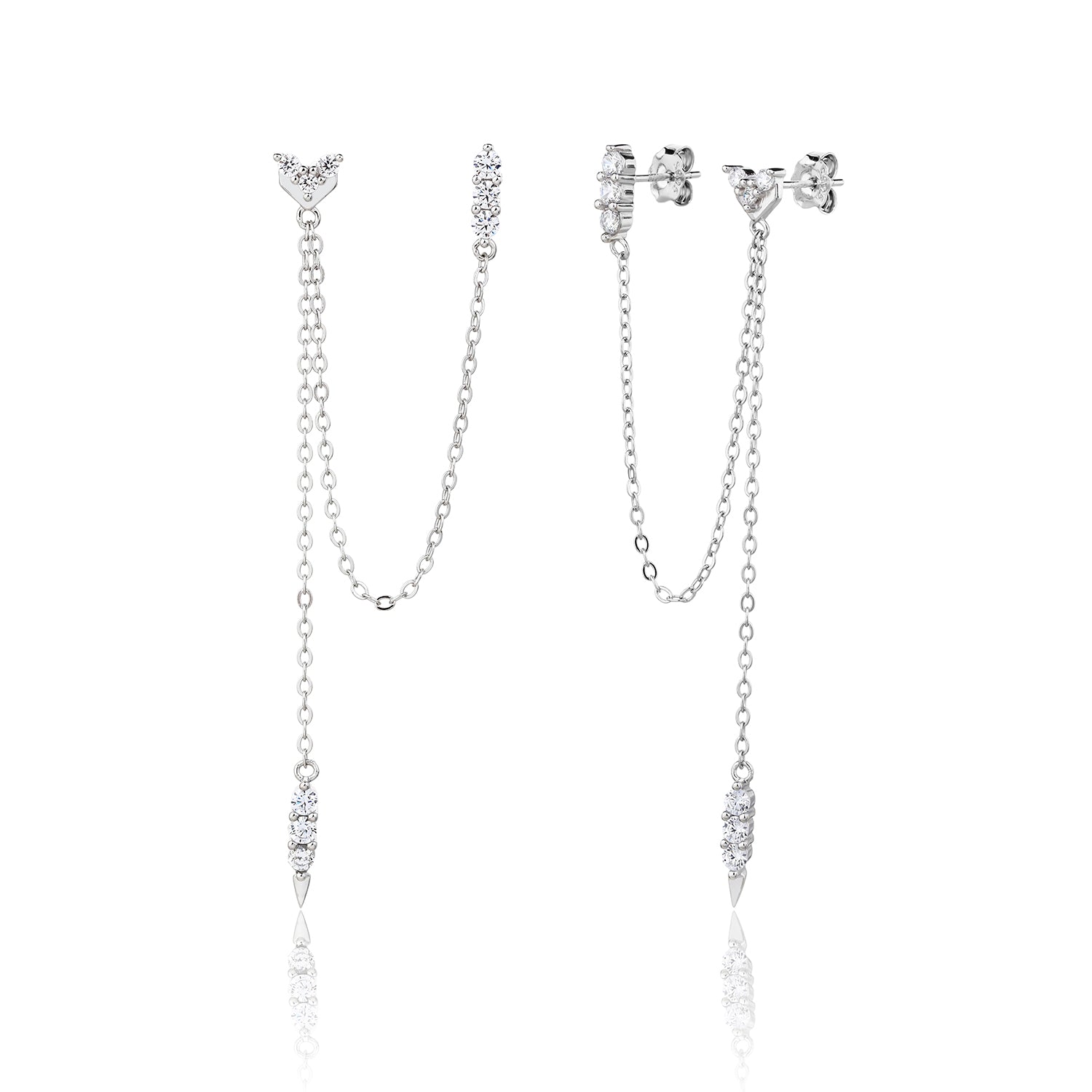 עגילים דגם לאס וגאס - Mindset Jewelry