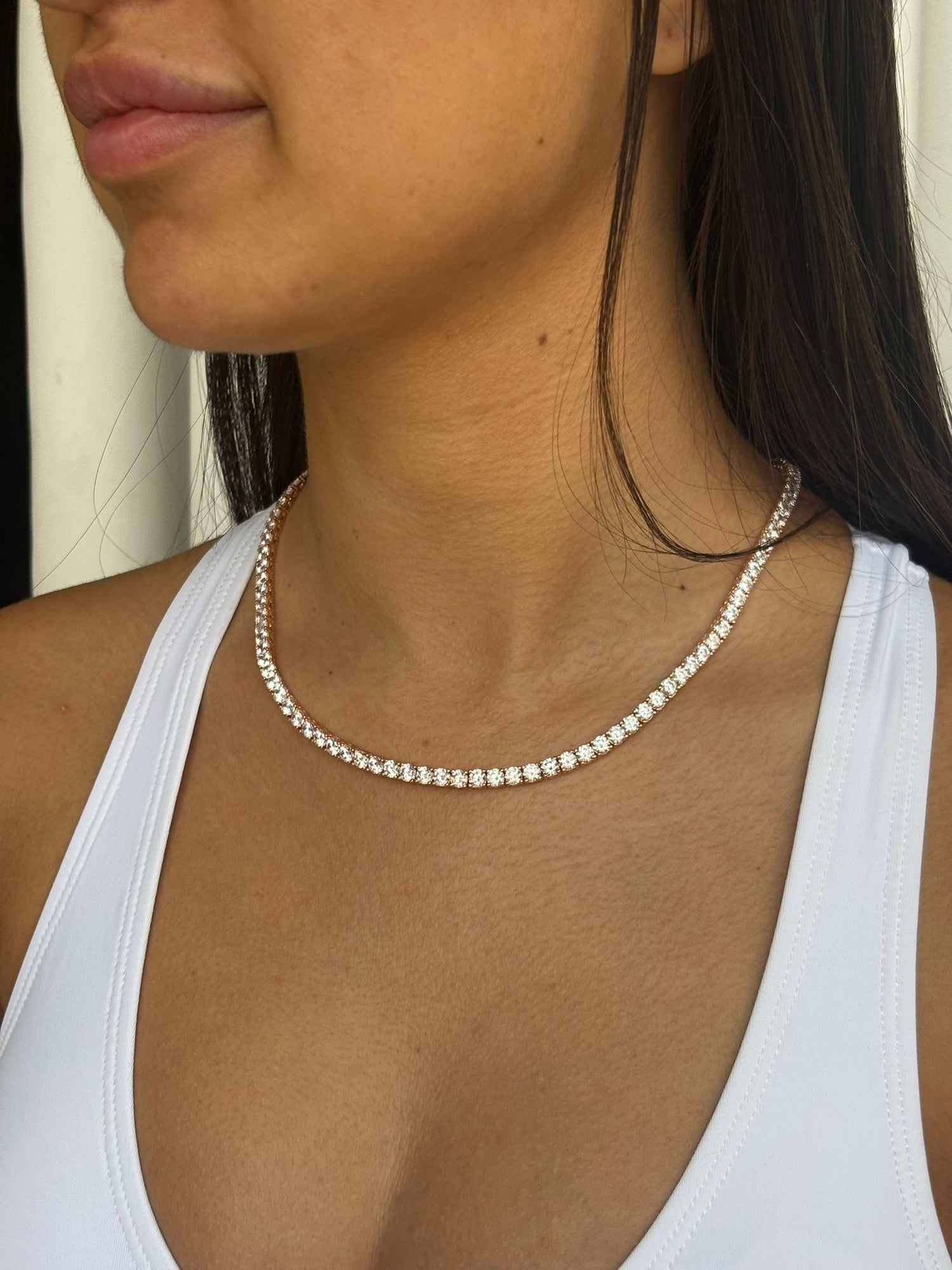 שרשרת טניס וולטרה - 4 מ"מ, 45 ס"מ - Mindset Jewelry