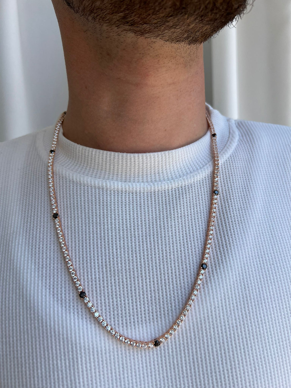 שרשרת טניס רודוס - 3.4 מ"מ, 60 ס"מ - Mindset Jewelry